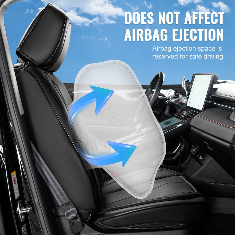 Seat Covers, Universal Car Seat Covers Full Set Seats, Front And Rear Seat, 13pcs Faux Leather Seat Cover, Full Enclosed Design, Detachable Headrest And Airbag Compatible, For Most Car SUV Truck EX-STOCK