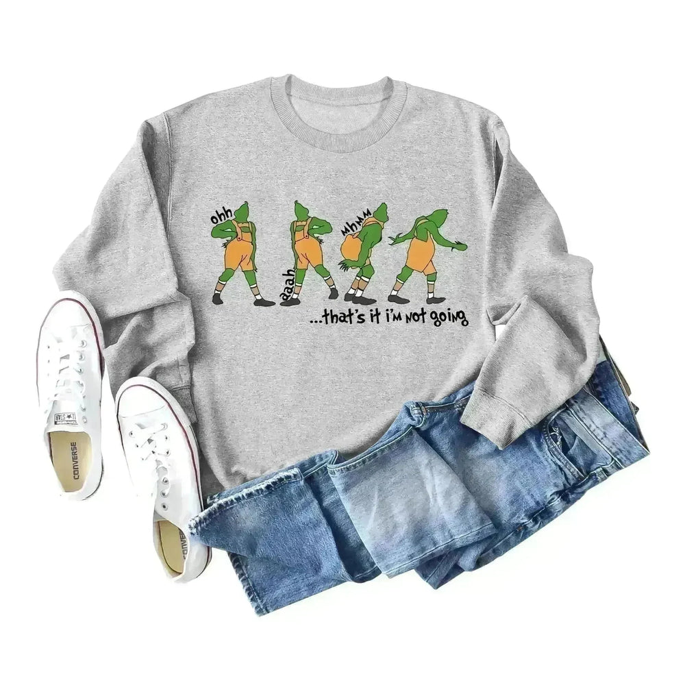 Women's Christmas Printed Long Sleeved  Pullover Sweatshirt - EX-STOCK CANADA