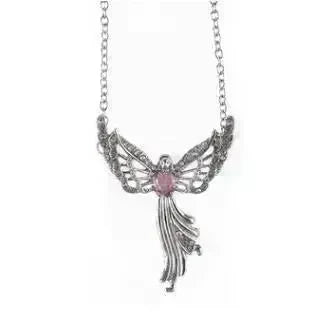 Diamond Modern Angel Pendant Necklace for Women - EX-STOCK CANADA