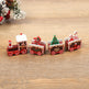 Wooden Christmas Train Decorations – Red, Green, White, Pink & Blue