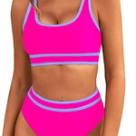 Bikini Tight-fitting Solid Color Swimsuit For Women - EX-STOCK CANADA