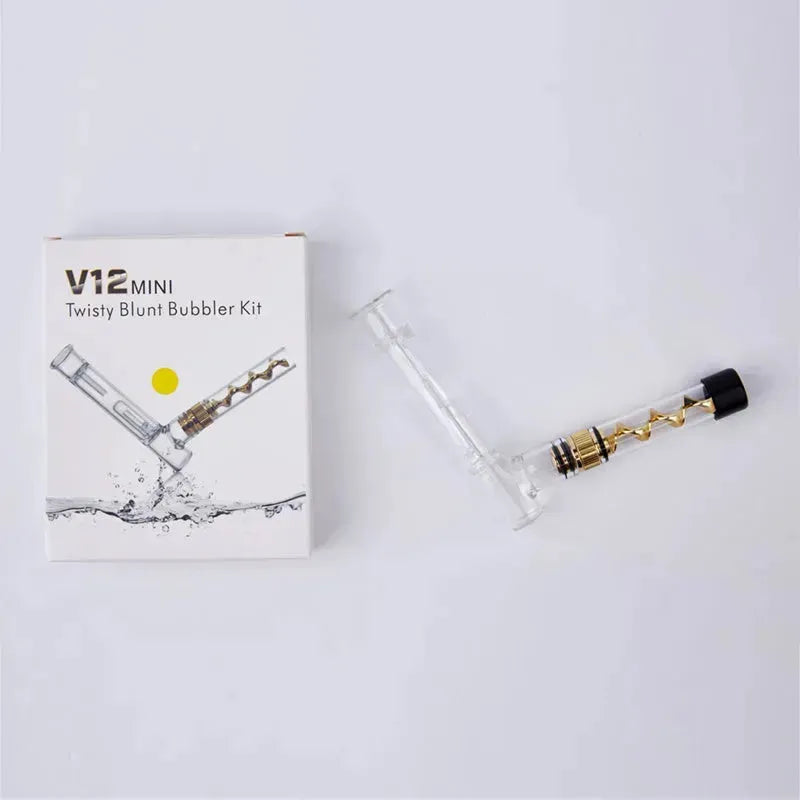 V12mini Hookah Set Spiral Pipe Atomizer Pipe Glass Twisty Blunt Smoker - EX-STOCK CANADA