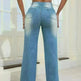 Fashion High Waist Ripped Jeans pants With Pockets Comfortable Slim Fit  Denim Trousers Straight Wide-leg jeans Pants - EX-STOCK CANADA