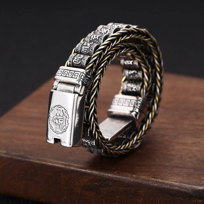 Thai Silver Personality Men's And Women's Trend Turn Bead Bracelet EX-STOCK Canada 