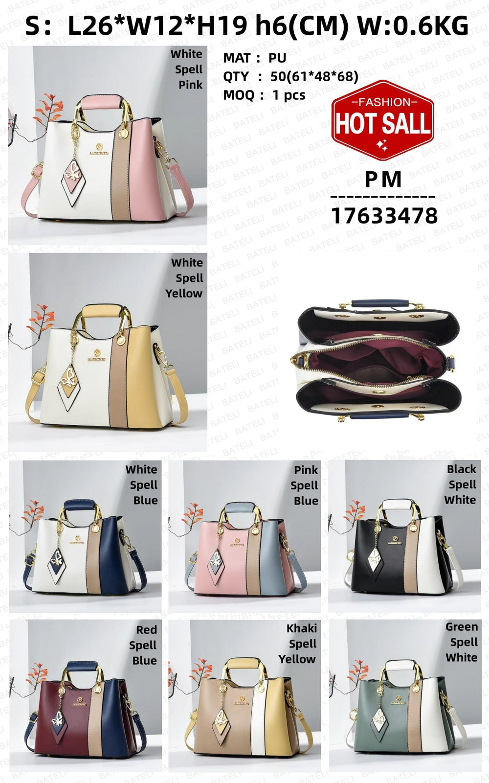 Bolso cruzado de hombro único de manoEX-STOCK Canada 