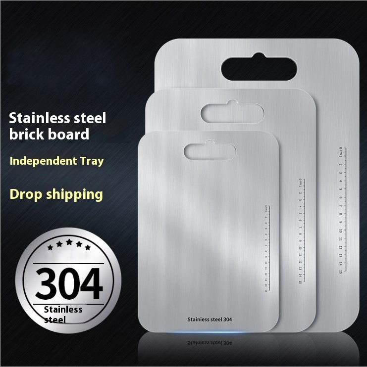 Household Stainless Steel Cutting Board Cut Vegetables EX-STOCK Canada 