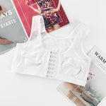White lace-up top on a magazine background