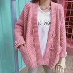 Autumn Winter Button Down Woolen Cashmere sweater Cardigan for women - EX-STOCK CANADA