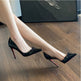 Chaussures à talons hauts fins pointus sexy pour femmes, chaussures simples polyvalentes avec nœud papillon 