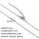 Stainless Steel Vacuum Vapor Plating 18K Gold Color Protection Lip Chain Necklace - EX-STOCK CANADA
