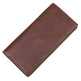 Brown leather wallet on a white background