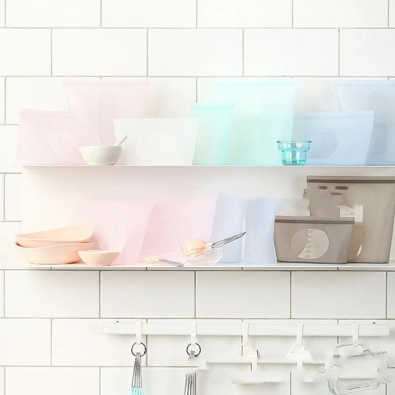 Silicone Refrigerator Food Storage Vacuum Seal Bag - EX-STOCK CANADA