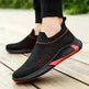 Fashion Mesh Sock Shoes With Striped Design Men Outdoor Breathable Slip-on Sneakers Casual Lightweight Running Sports Shoes - EX-STOCK CANADA