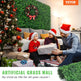 Artificial Boxwood Panel UV 24pcs Boxwood Hedge Wall Panels Artificial Grass Wall  Green Grass Wall Fake Hedge For Decor Privacy Fence Indoor Outdoor Garden EX-STOCK