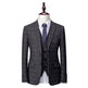 Men's Korean Slim Fit Business Suit – Dark Grey, S–4XL