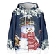 Christmas Snowman Personalized Printed Hoodie Sweatshirts - EX-STOCK CANADA