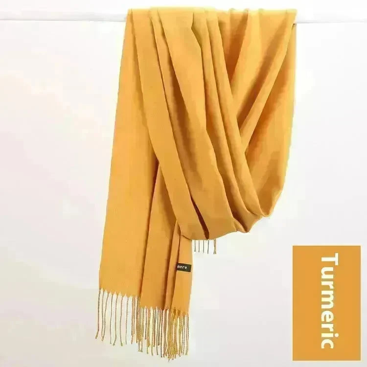 Pure Color Warm Keeping Scarf All-match Cashmere Shawl - EX-STOCK CANADA
