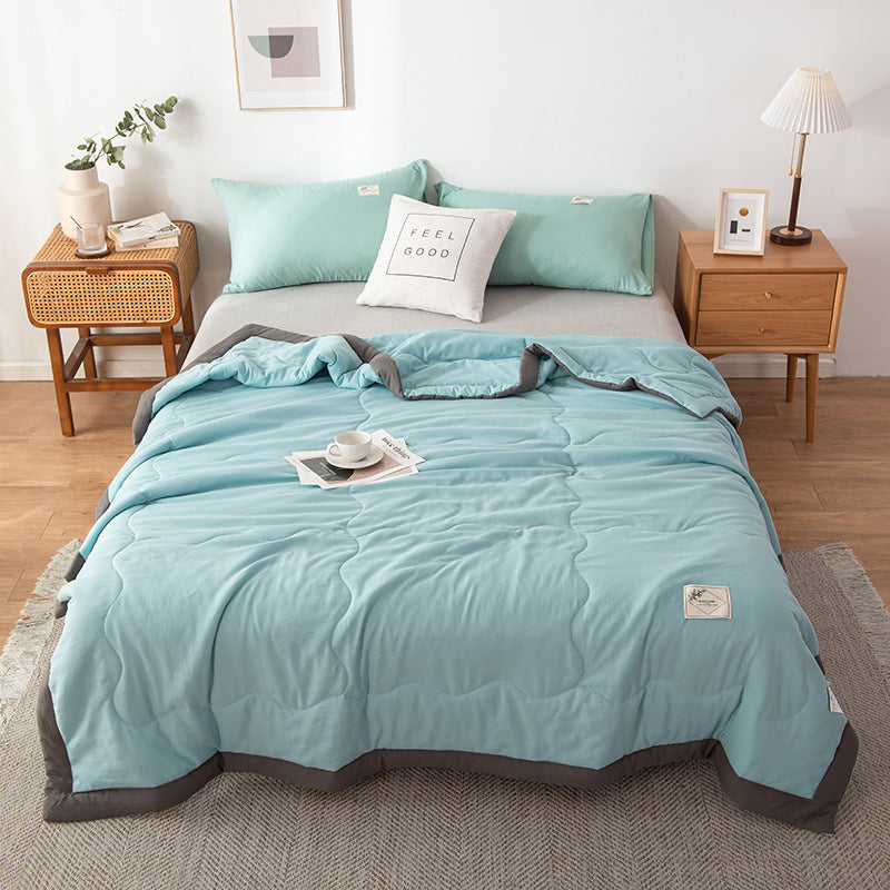 Pure Color Washed Cotton Summer Air Conditioning Duvet EX-STOCK Canada 