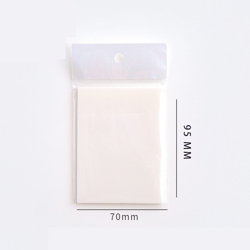 PET Transparent Post-it Notes Waterproof Material Sticky Notes 