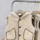 Lambswool Hooded Vest Fashionable Vest Waistcoat Outerwear - EX-STOCK CANADA