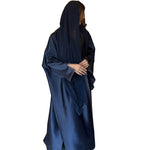 Túnica musulmana Oriente Medio suelta de color sólido cárdigan de satén ropa exterior - EX-STOCK Canada