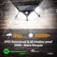 4X Solar Power PIR Motion Sensor Wall Lights LED Outdoor Garden Security Lamp - EX-STOCK CANADA