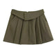 European And American Style College Style High Waist Mini Pleated Skirt - EX-STOCK CANADA