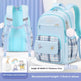Primary School Student Schoolbag Girls' Plaid Backpack EX-STOCK
