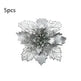 Glitter Artifical Christmas Flowers Christmas Tree Decorations For Home Fake Flowers Xmas Ornaments New Year Decor - EX-STOCK CANADA