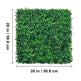 Artificial Boxwood Panel UV 24pcs Boxwood Hedge Wall Panels Artificial Grass Wall  Green Grass Wall Fake Hedge For Decor Privacy Fence Indoor Outdoor Garden EX-STOCK