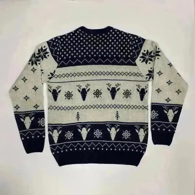Pullover Crewneck Jacquard Christmas Sweater - EX-STOCK CANADA
