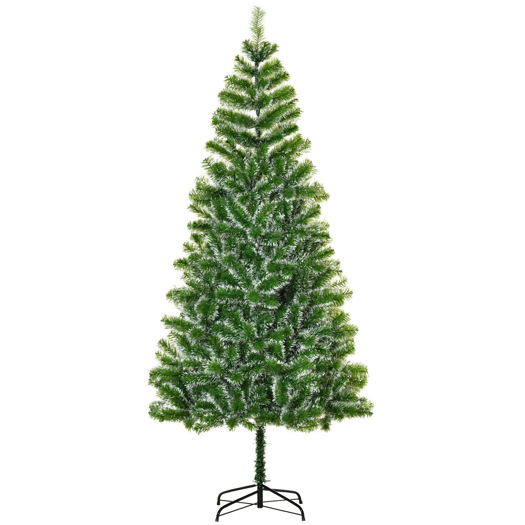7FT Christmas Tree Artificial Classic Tree Holiday Indoor Decoration, With Mental Support 968 Tips, Green EX-STOCK Canada 