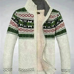 Men's Sweater Warm Velvet Sweatercoat Winter Wool Cardigan Male Casual Thicken Warm Fleece Christmas Sweater For Man - EX-STOCK CANADA