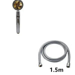 Propeller Driven Shower Head With Stop Button And Cotton Filter Turbocharged High Pressure Handheld Shower Nozzle - EX-STOCK CANADA