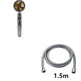 Propeller Driven Shower Head With Stop Button And Cotton Filter Turbocharged High Pressure Handheld Shower Nozzle - EX-STOCK CANADA