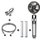 Propeller Driven Shower Head With Stop Button And Cotton Filter Turbocharged High Pressure Handheld Shower Nozzle - EX-STOCK CANADA