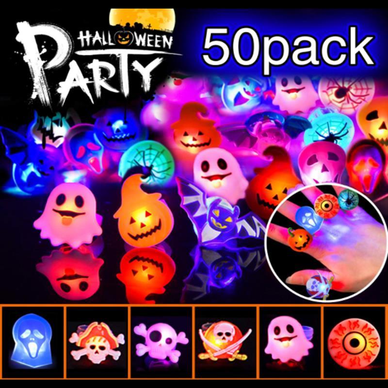 Halloween Decorations Halloween Glowing Brooch Ring EX-STOCK
