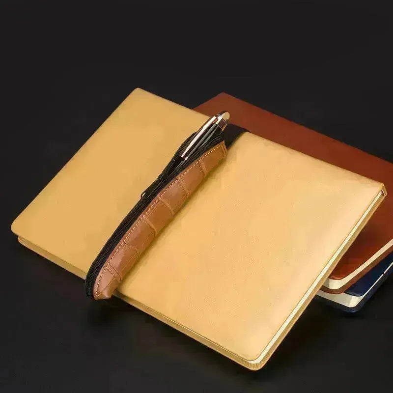 Easy To Carry PU Leather Office Pencil Case - EX-STOCK CANADA