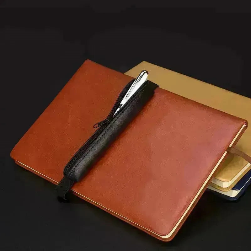 Easy To Carry PU Leather Office Pencil Case - EX-STOCK CANADA