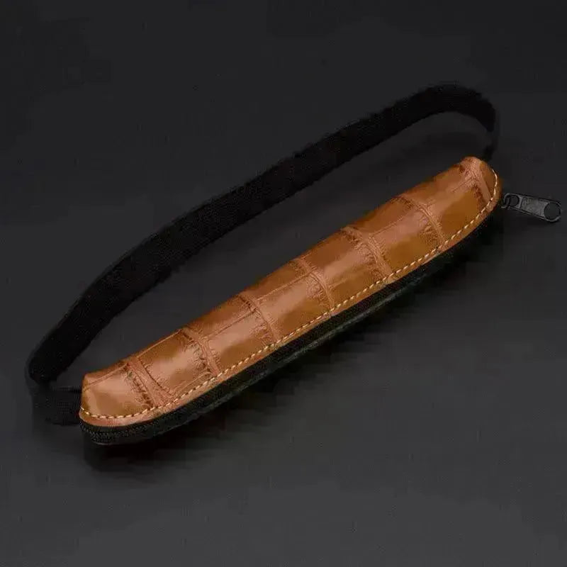 Easy To Carry PU Leather Office Pencil Case - EX-STOCK CANADA