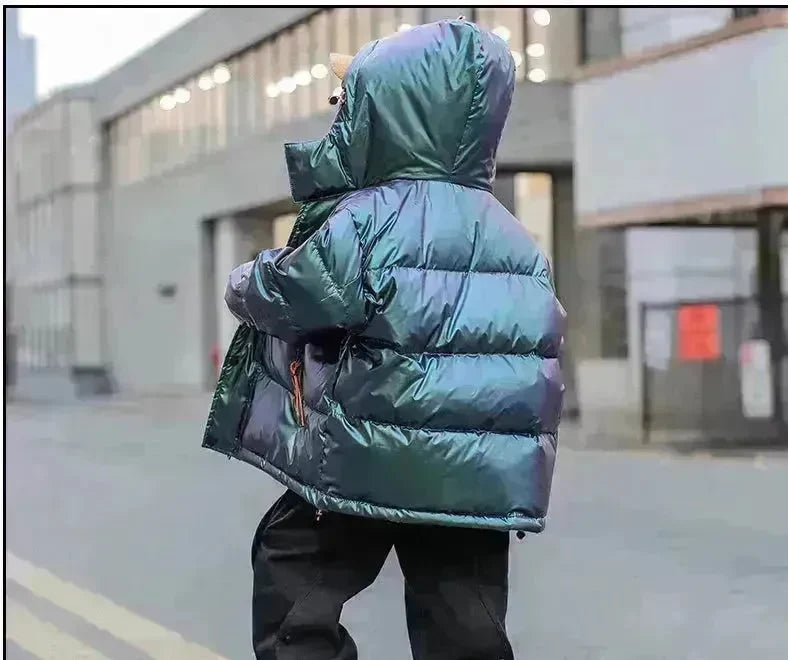 Western Style Big Kids Thick Winter Children's White Duck Down Jacket - EX-STOCK CANADA