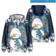 Christmas Snowman Personalized Printed Hoodie Sweatshirts - EX-STOCK CANADA
