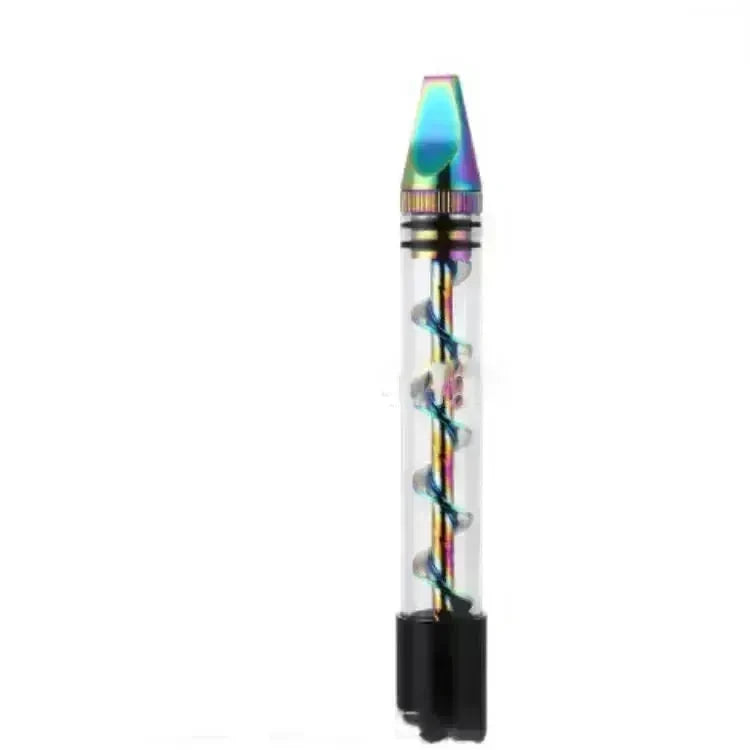 Creative And Simple Dry-burning Atomizer Spiral Pipe Glass Blunt - EX-STOCK CANADA