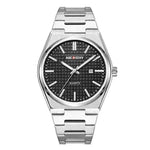 Reloj de cuarzo de cinturón de acero de moda de moda para hombres nuevos relojes luminosos impermeables