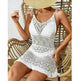 Women's Fashion Suspenders Deep V Knitted Beach Skirt Dress for Chic Ladies - EX-STOCK CANADA