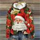 Print Christmas Holiday Casual Hoodie Sweater Pullover - EX-STOCK CANADA