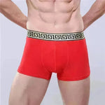 Men's Cotton Boxer Briefs Casual Solid Color Mid Waist underwear - EX-STOCK CANADA