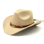 Sombrero de metal de estilo étnico Gat de la copa de mezclilla occidental