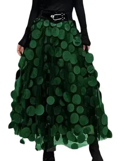 Women's Retro fashion Line  Midi Maxi Prairie Skirt - EX-STOCK CANADA