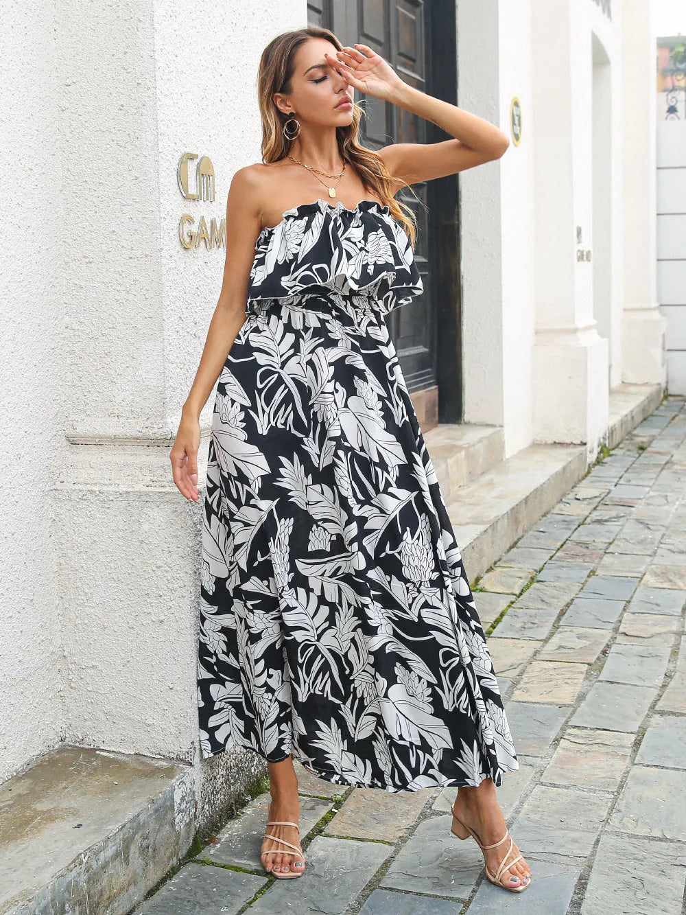 TUBILE CASSI DI FLOGNO ESTALLE DONNA MAXI FLORALE MAXI ASSEGGI